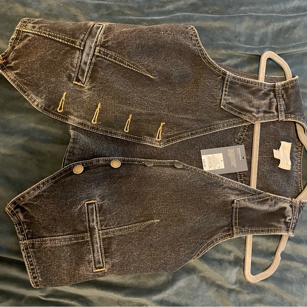 Target Black Denim Crop Top - Picture 2 of 3